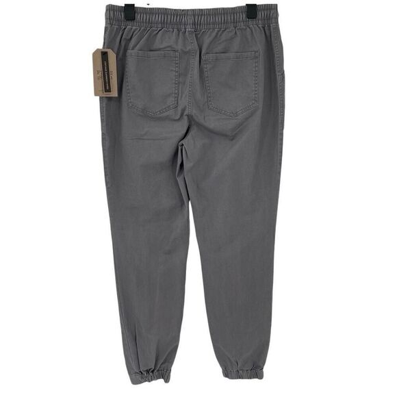 Frye And Co Mid Rise Jogger Pant Elastic Waist Storm Cloud Grey Women Large NWT - Picture 5 of 9